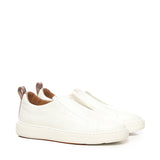Sneakers slip-on in pelle MBCD21959BARS CBEI50WHITE SANTONI 
