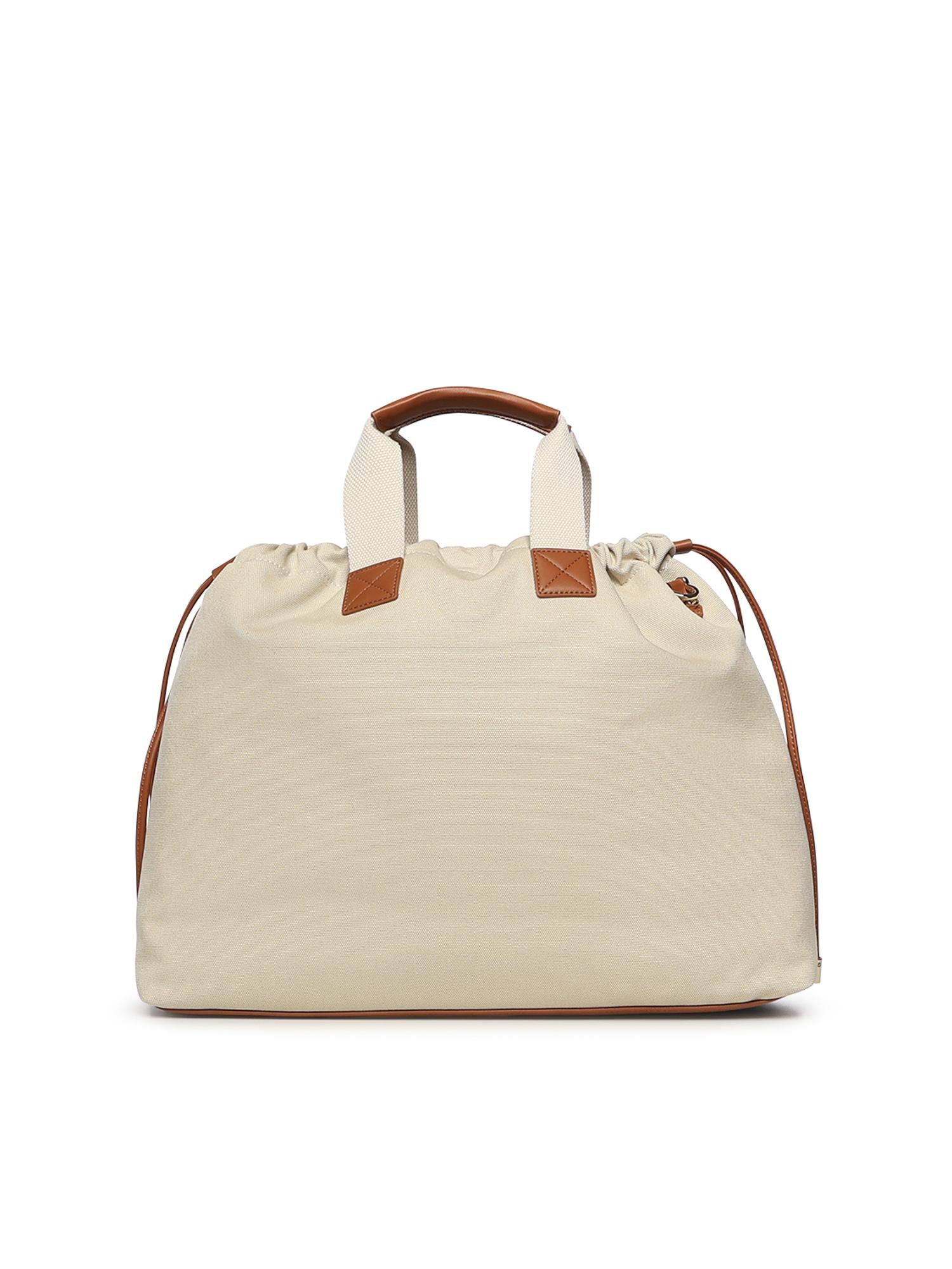 Borsa Responsability con logo 73BS9N005 RESPONSIBLEOFF WHITE/CUOIO V° 73 