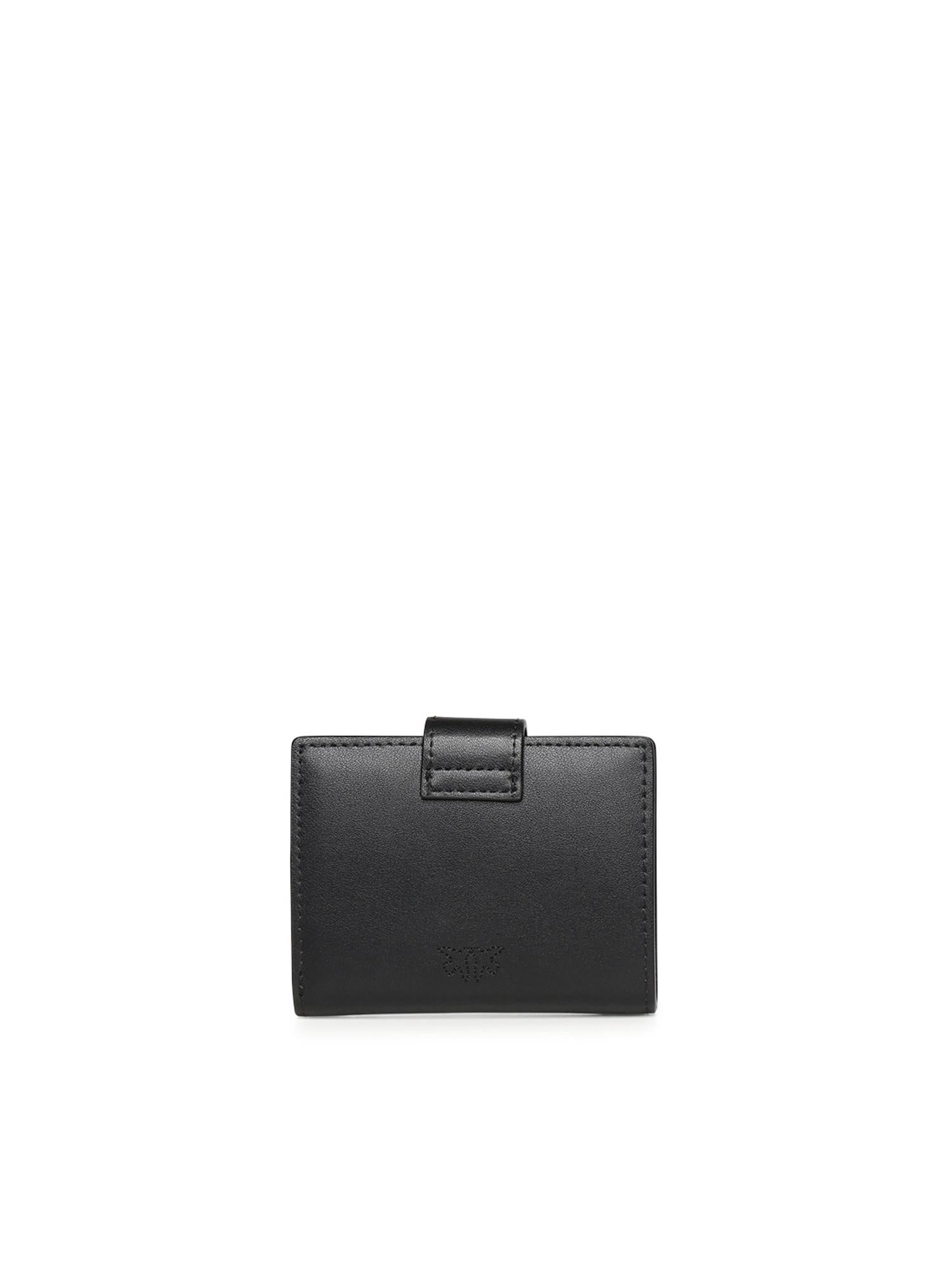 Portafoglio in pelle con logo 102840 A0F1Z99Q PINKO 