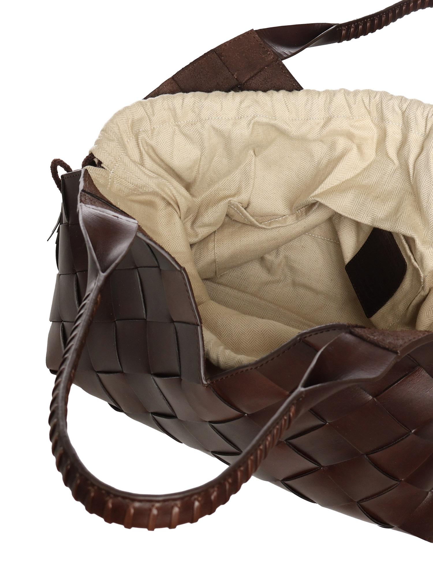 Borsa tote Castello in pelle 8111 DK BROWN DRAGON DIFFUSION 