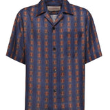 Camicia da bowling stampa Voyage Imaginaire 6V3AA111 AN0QR4 VALENTINO GARAVANI 