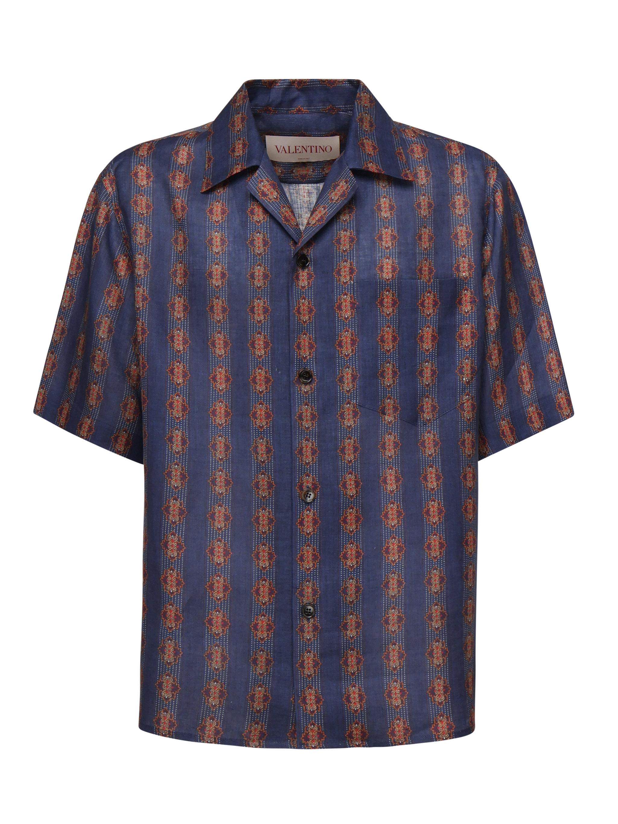 Camicia da bowling stampa Voyage Imaginaire 6V3AA111 AN0QR4 VALENTINO GARAVANI 