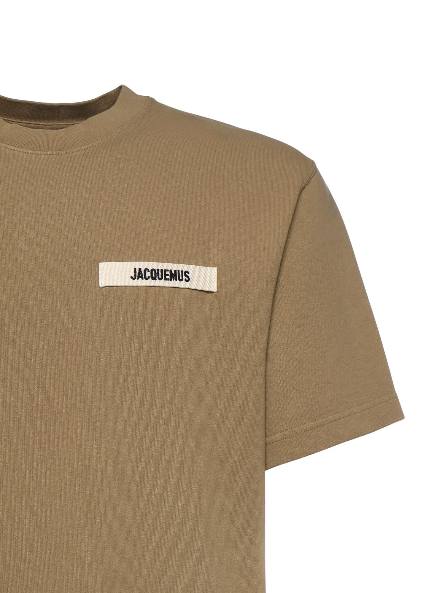 T-shirt in cotone con logo TSM00133AJ00226 180 JACQUEMUS 