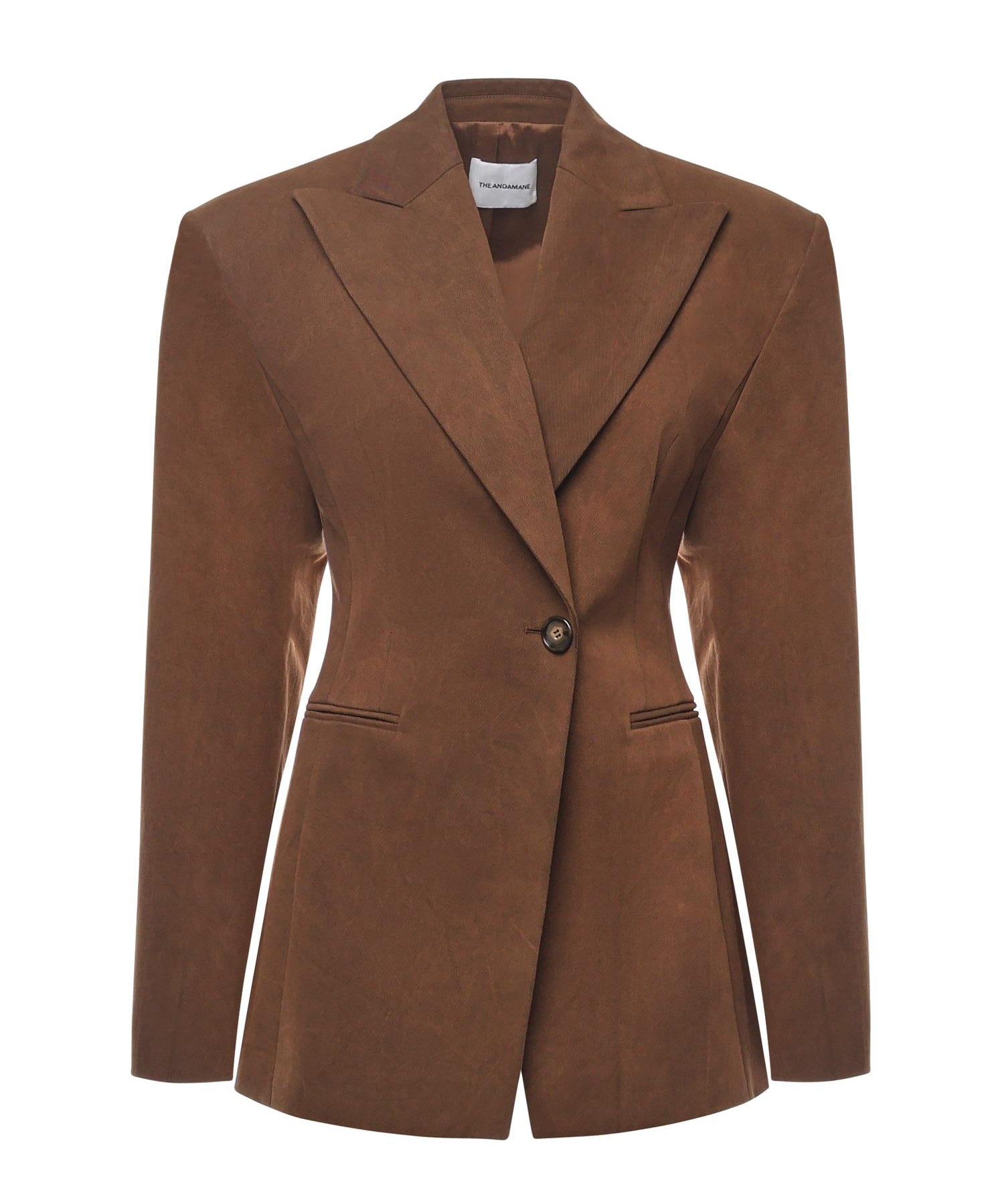 Blazer monopetto Ottavia T183021A TNC184CIGAR THE ANDAMANE 