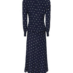 Abito a pois con bottoni gioiello FABX4108F4655 1643 ALESSANDRA RICH 