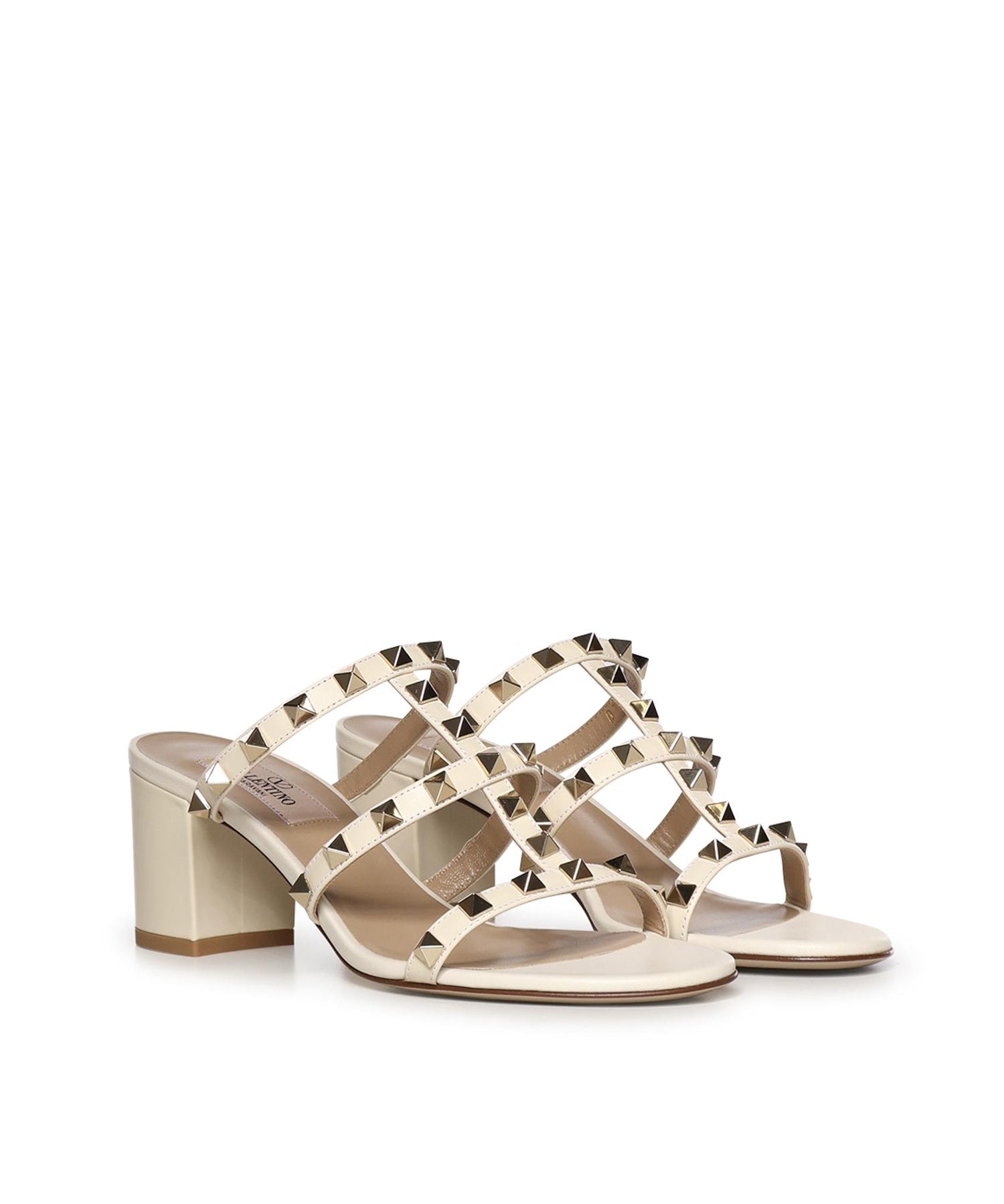 Sandalo slider Rockstud in pelle 7W2S0C47 VODI16 VALENTINO GARAVANI 