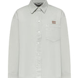 Camicia in gabardine washed MK2018 1350F0089 MIU MIU 