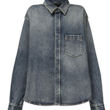 Camicia in cotone con Tasca sul Petto 783691 THW254245 BALENCIAGA 