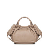 Borsa in pelle con logo<BR/> BIBP9E702 TAUPE BIASIA 