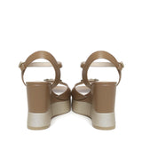 Sandali zeppa in pelle SA5117P0102S1853  LIU JO 