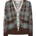 Cardigan in misto lana B9F0015 439 AMARANTO 