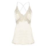Top in raso con pizzo A08071627 0002 ALBERTA FERRETTI 