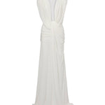 Abito con drappeggio ondulato 24043346 WHITE CHRISTOPHER ESBER 