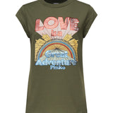 T-shirt con stampa 104603 A2D7V49 PINKO 