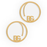 Orecchini a cerchio con logo DG WEO8L3 W1111ZOO00 DOLCE & GABBANA 
