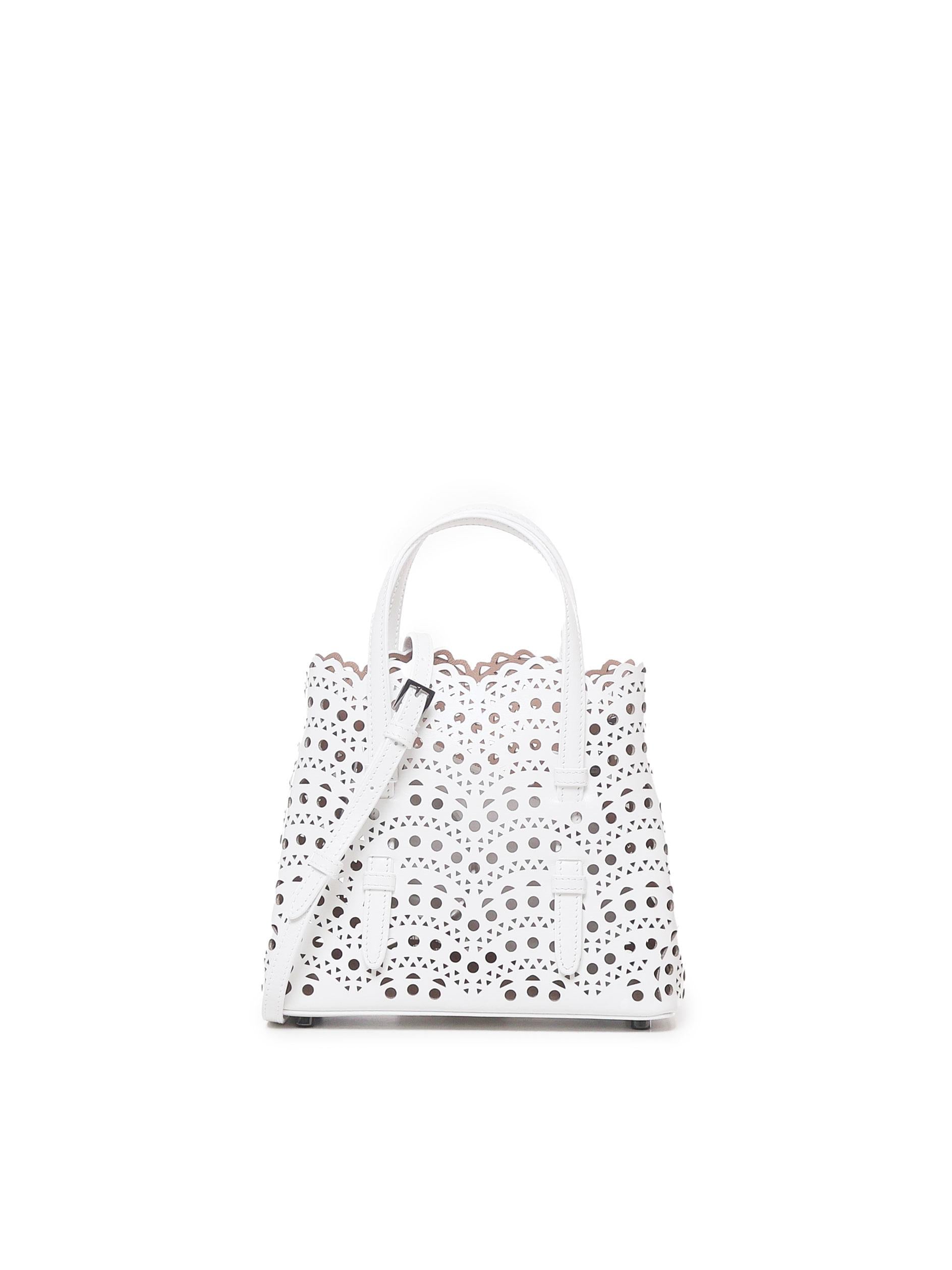 Borsa Mina 20 in pelle di vitello AA1S06720C0A44 010 ALAIA 