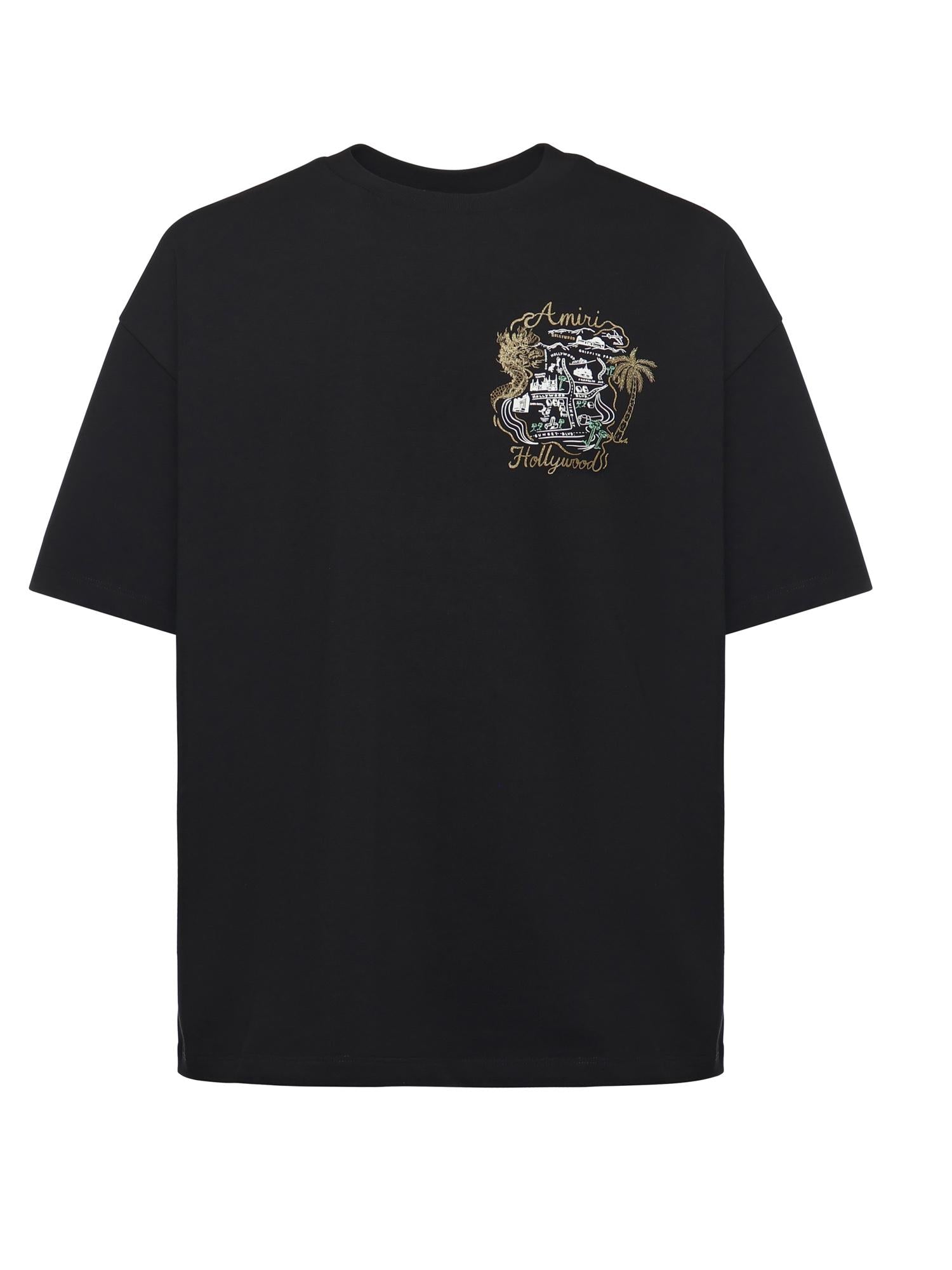 t-shirt oversize Hollywood in cotone AMJYTE1237 001 AMIRI 