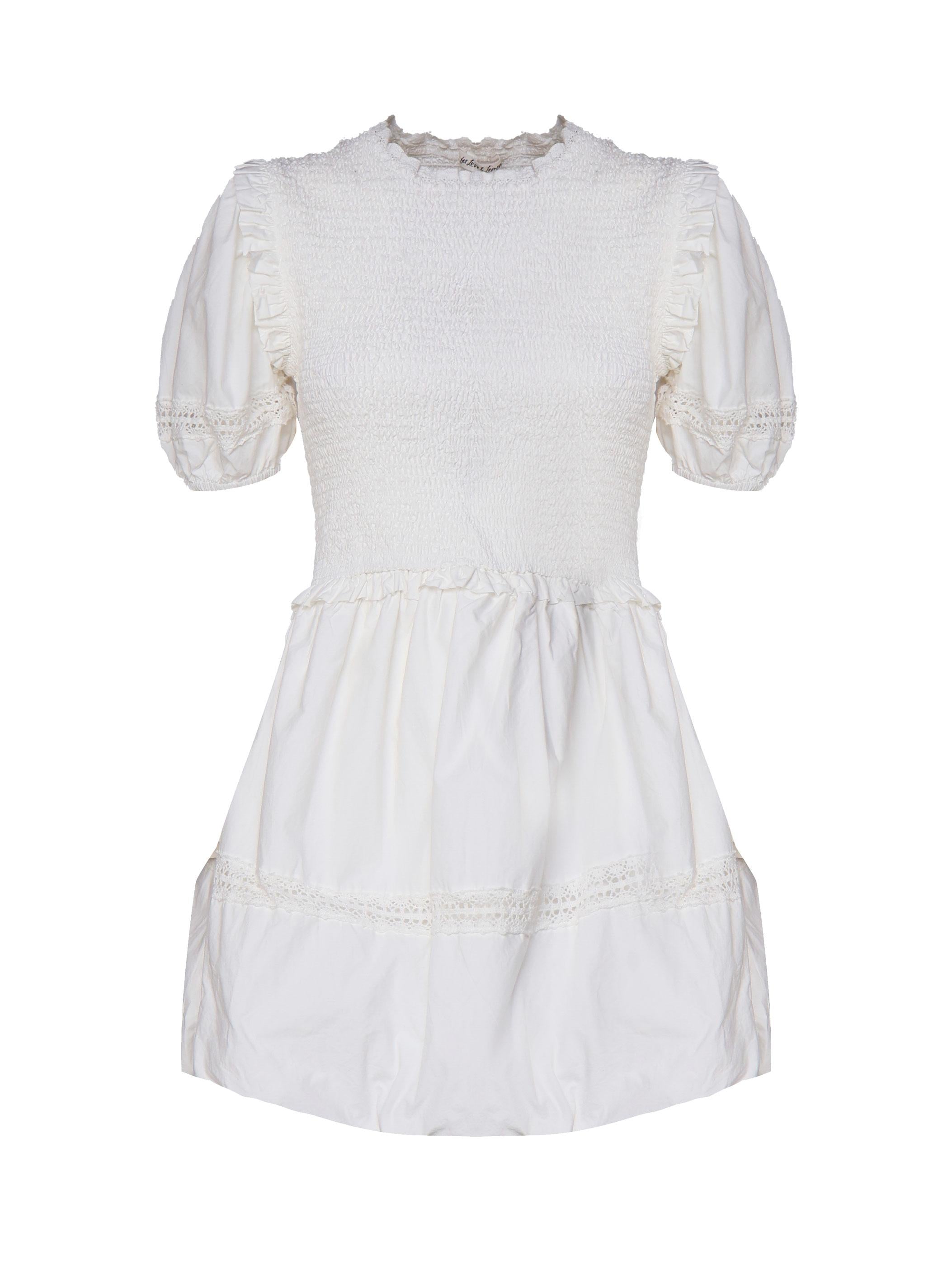 Sandy mini dress in cotton CD3408-SU24 -WHITE FOR LOVE & LEMONS 