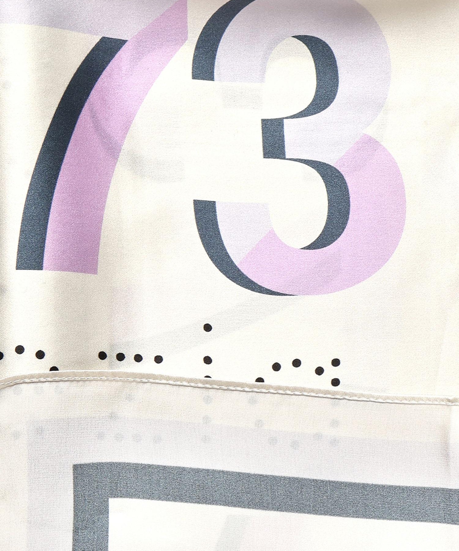 Foulard Alexandra con logo 73FD8Y801 ALEXANDRALILLA/MULTICOLOR V° 73 