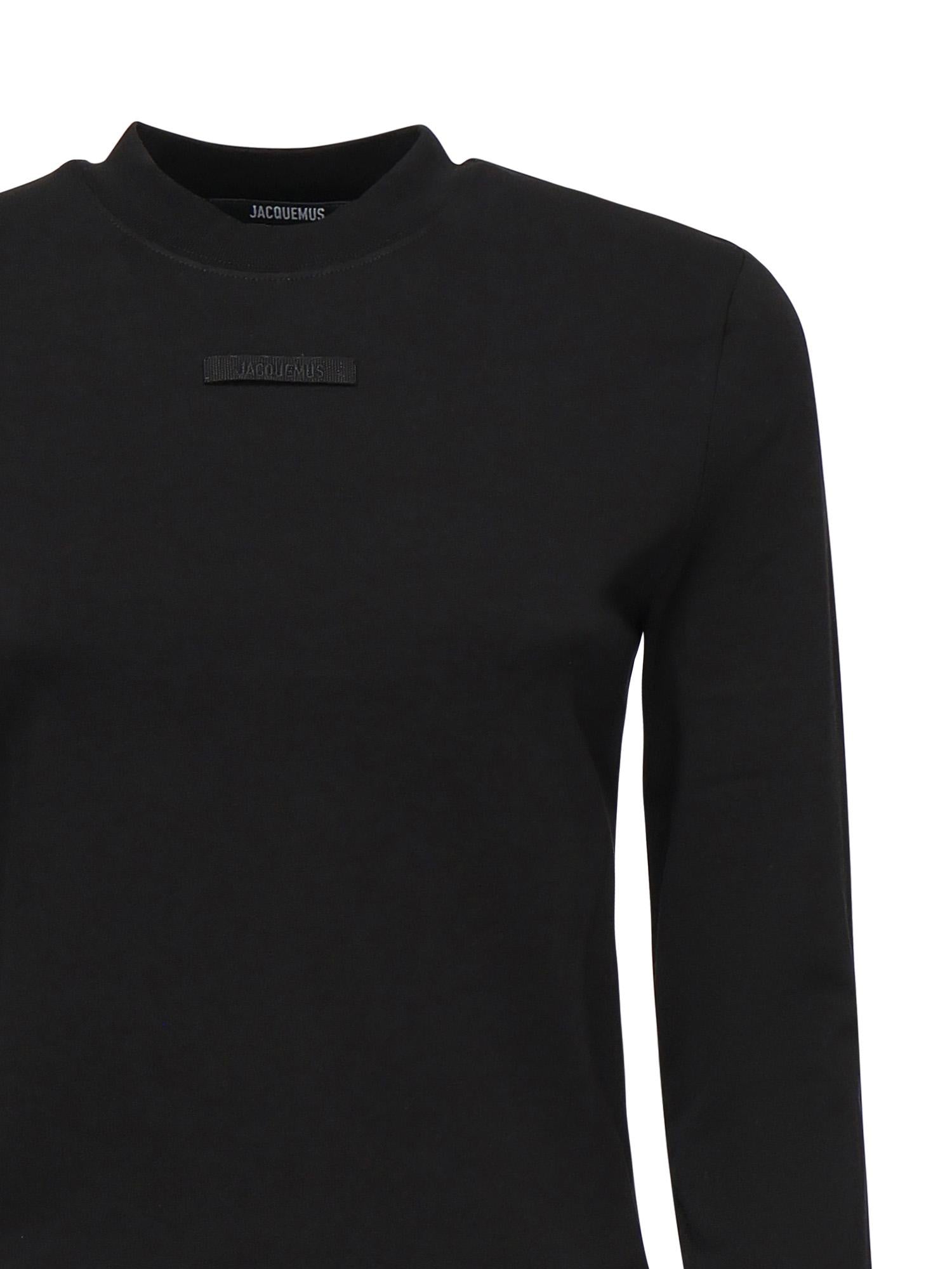 T-shirt in gros grain<BR/> 24ETSW00155AJ00124 990 JACQUEMUS 