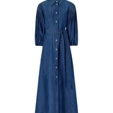 Abito chemisier lungo in denim 106401 A33JPJL PINKO 