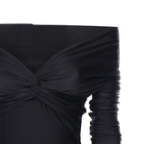 Body Kendall in lycra lucida T190714A TJP062BLACK THE ANDAMANE 
