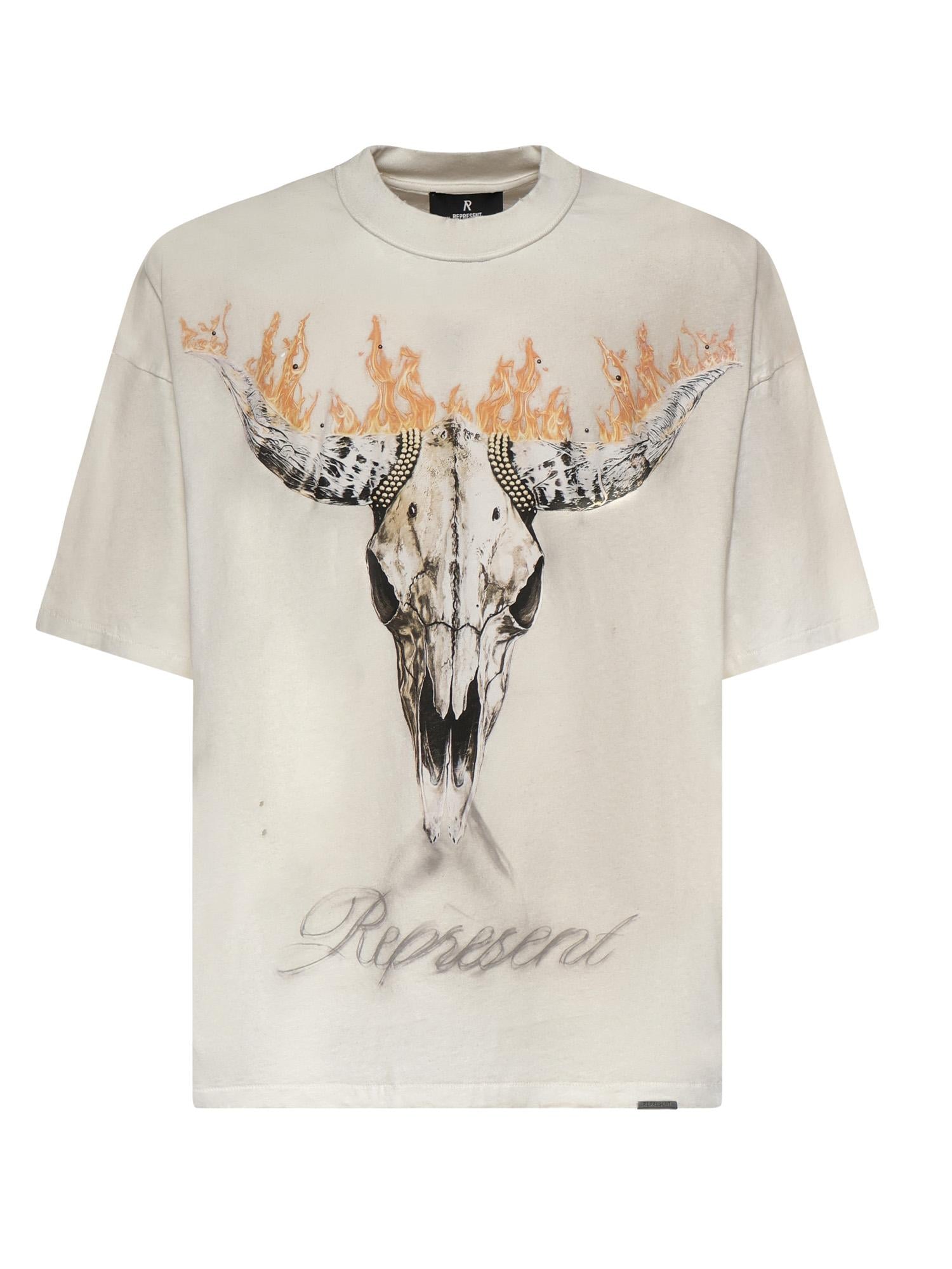 T-shirt British Cowboys con stampa MLM100592 30 REPRESENT 