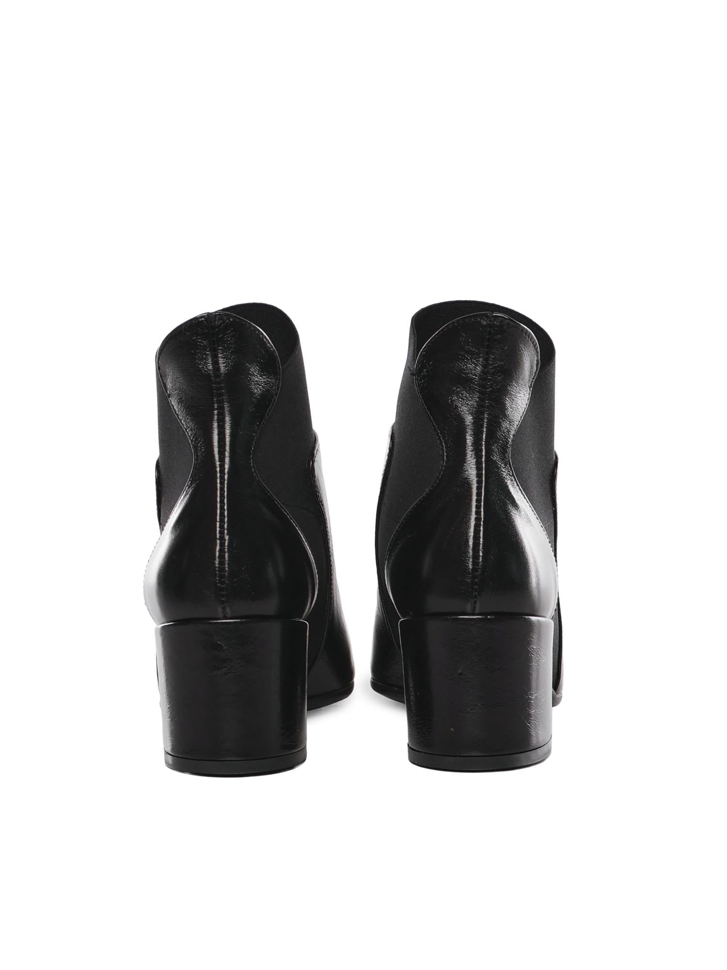 Stivaletto in pelle C41 NERO/NERO UAU 