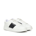 Sneaker in pelle con banda a contrasto EM003701 AF18017MZ021 EMPORIO ARMANI 