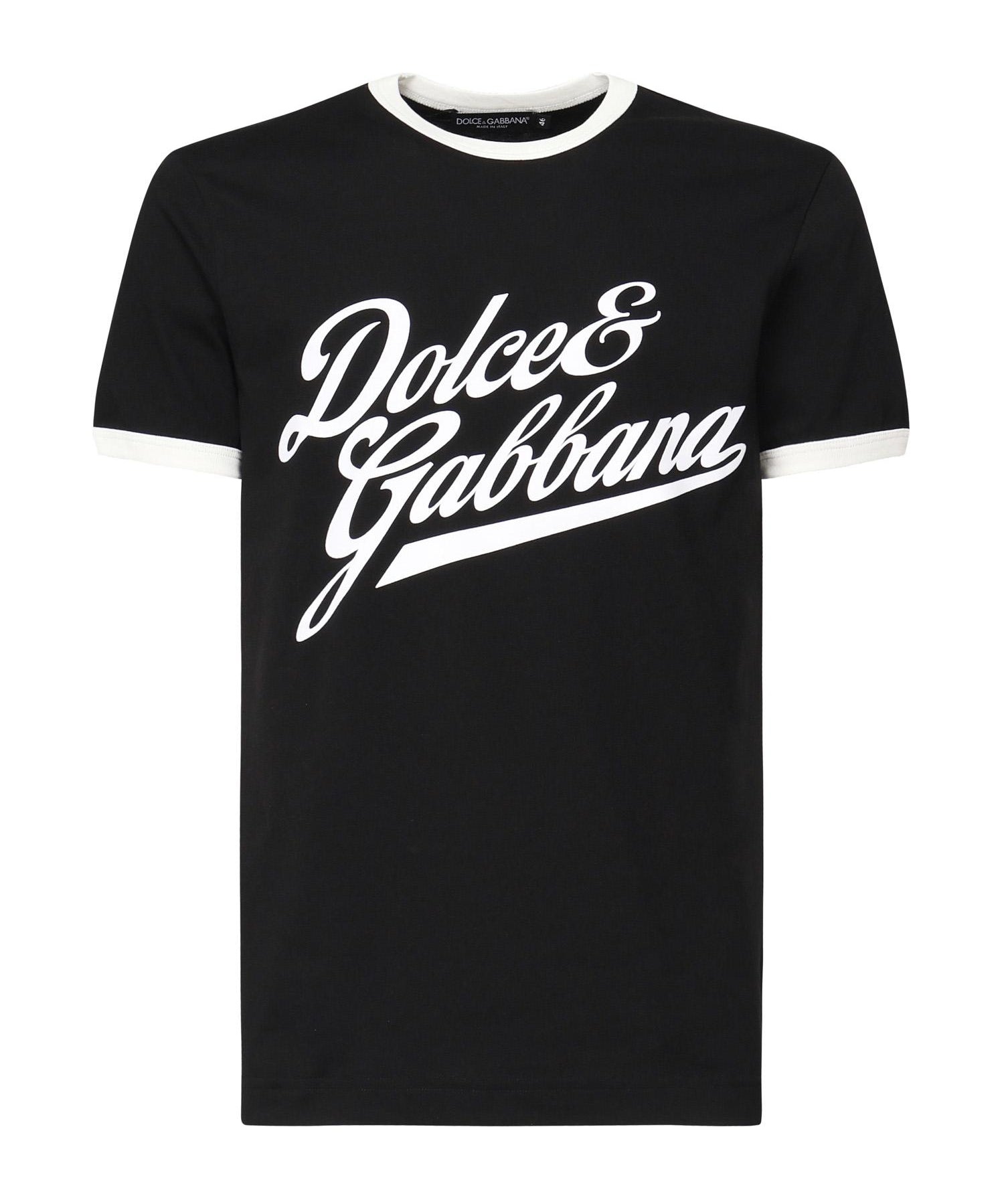 T-shirt in cotone con stampa G8PV1T G7PGCN0000 DOLCE & GABBANA 