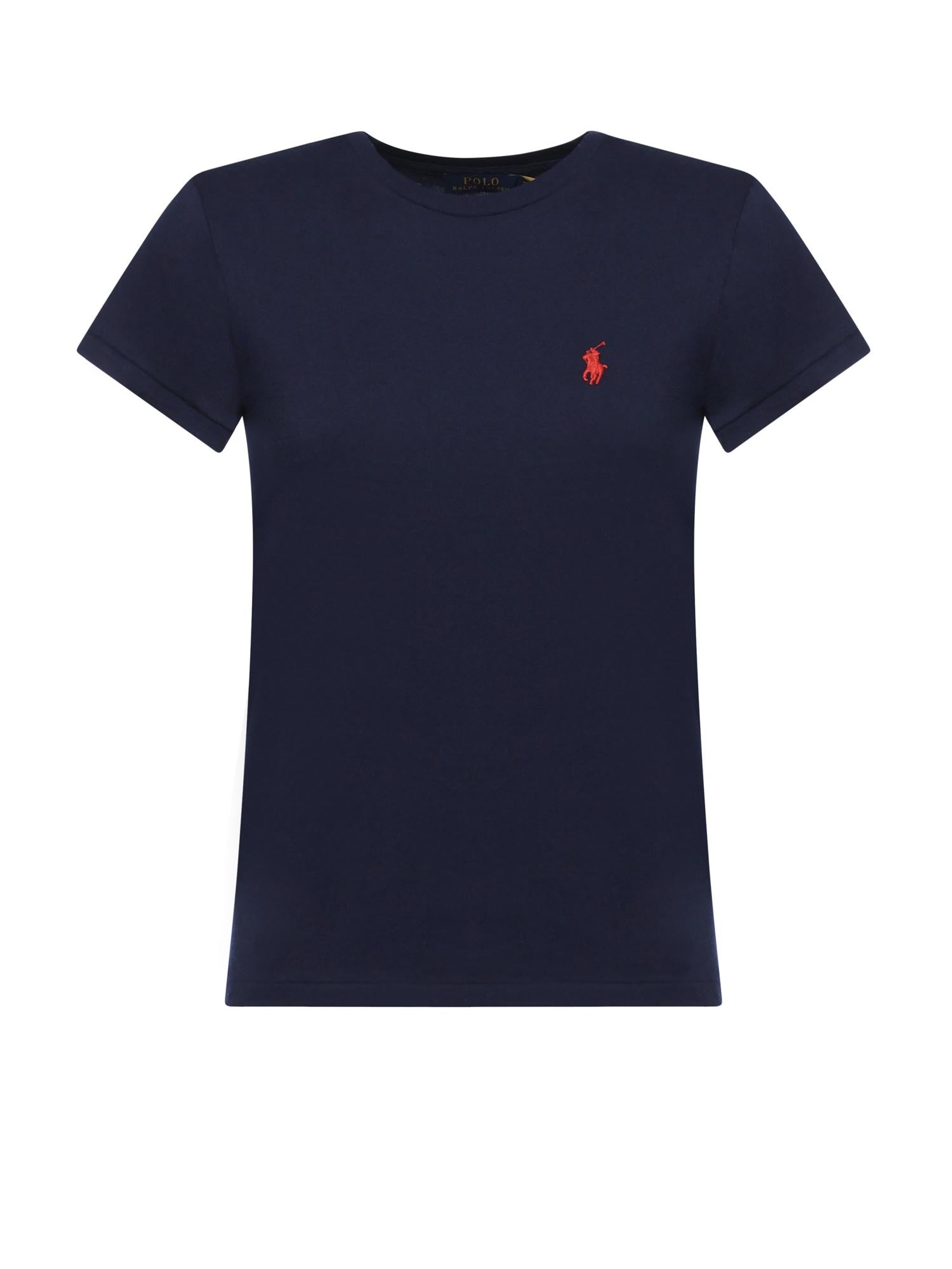 T-shirt in cotone con logo 211B14605 031 POLO RALPH LAUREN 