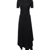 Abito in jersey con cintura AA9R3137J090D 995 ALAIA 