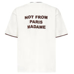 T-shirt Slogan Piqué HTS262CO167 OW Drôle de Monsieur 