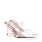 Mule Le Cœur in pelle verniciata AA3M053CK150 010 ALAIA 