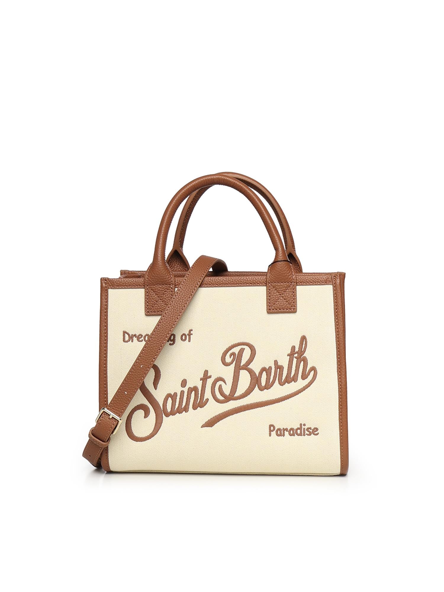 Borsa Vanity in denim e pelle VANMD001 01517L MC2 SAINT BARTH 