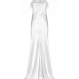Abito lungo bustier con volant 80AJO488 N0783003 GENNY 