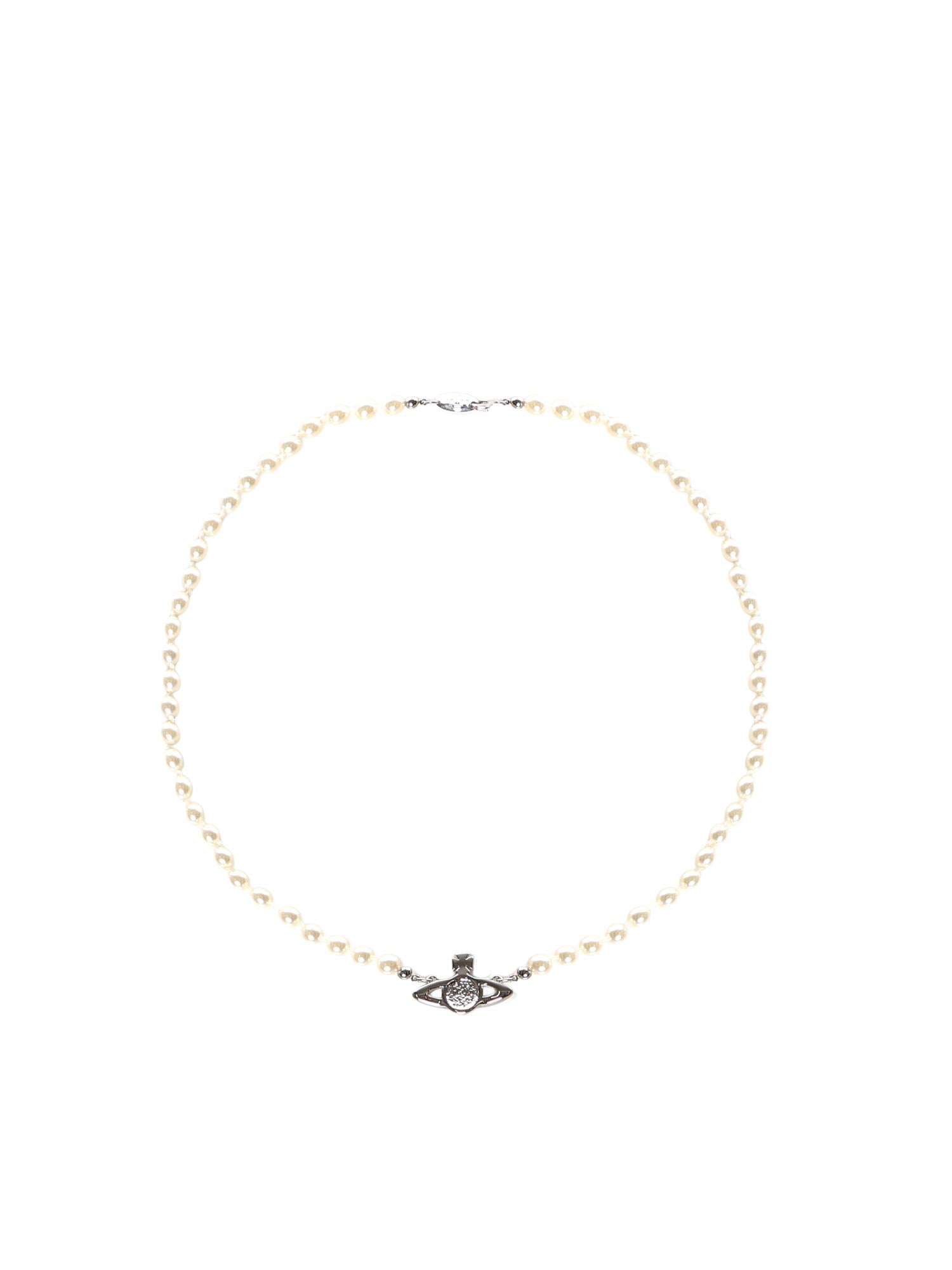 Collana Mini Bas Relief Pearl 63010100 02P104P104 VIVIENNE WESTWOOD 