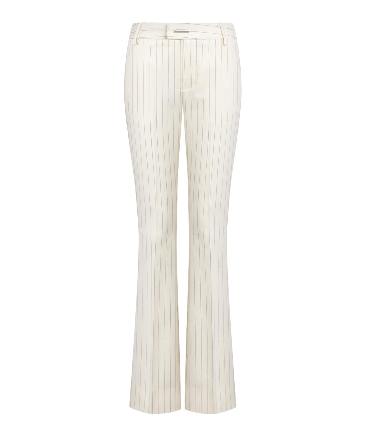 Pantaloni in fresco di lana gessato DP923 ES0080D001 DONDUP 