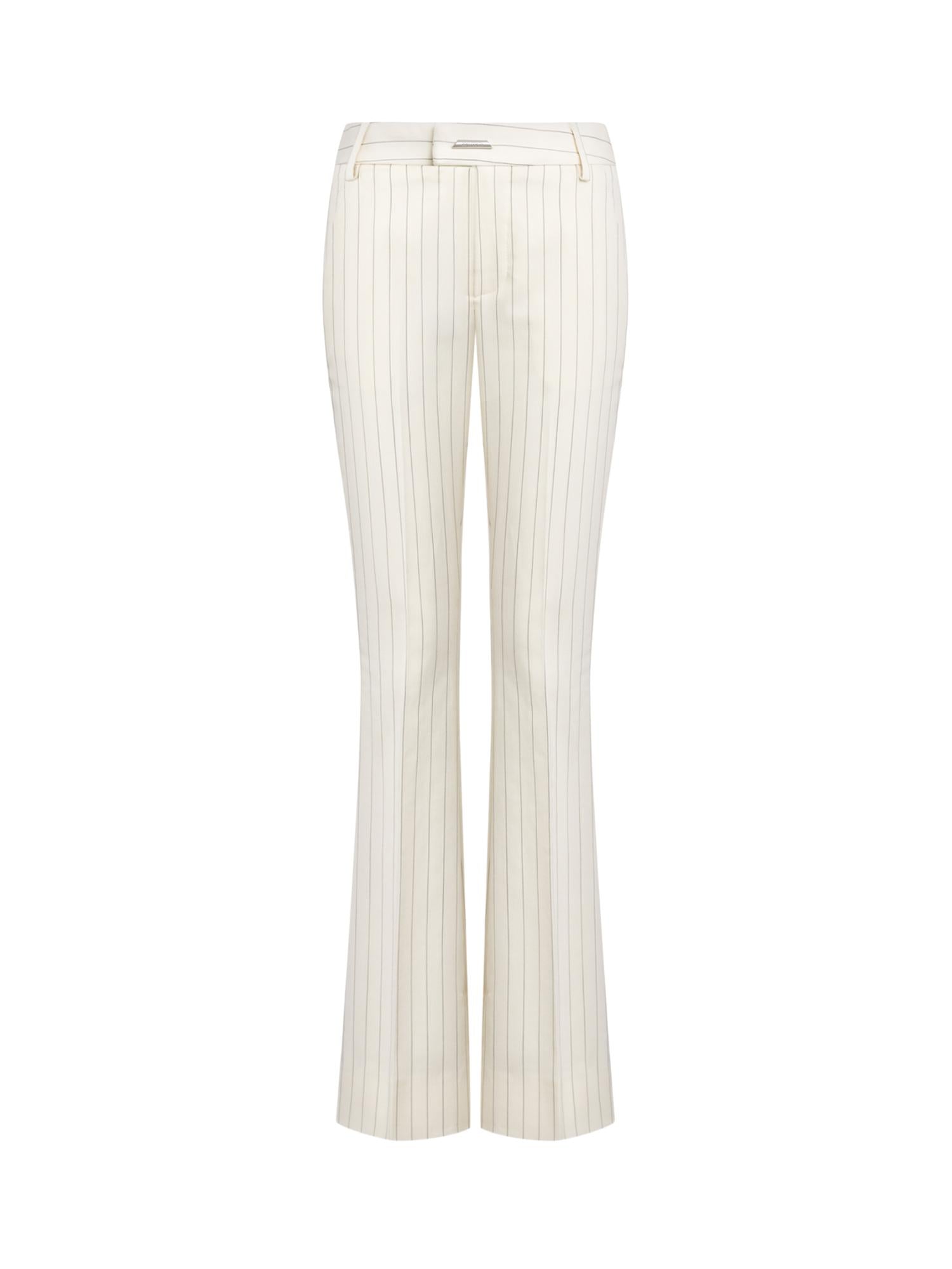 Pantaloni in fresco di lana gessato DP923 ES0080D001 DONDUP 