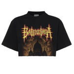 T-Shirt cropped Balenciaga Sacré Cœur in jersey 871735 TUVE11000 BALENCIAGA 