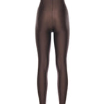 Leggings Holly 80's in lycra lucida T190412A TJP062DARK BROWN THE ANDAMANE 