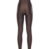 Leggings Holly 80's in lycra lucida T190412A TJP062DARK BROWN THE ANDAMANE 