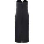 Abito midi con ricamo gioiello 79AJO473 N0278899 GENNY 