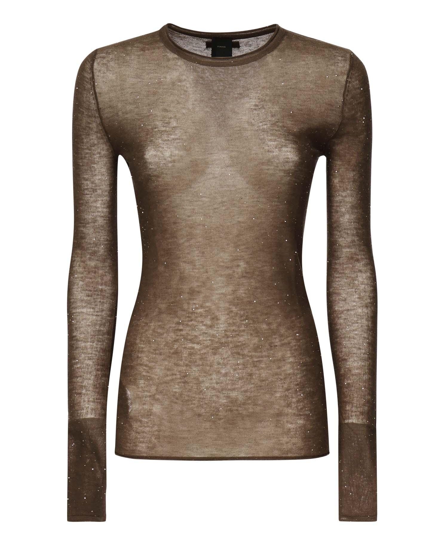 Maglia Pico con micro paillettes 105398 A2PML73 PINKO 