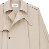 Mantella-trench in twill di cotone 848929 Y3A999610 SAINT LAURENT 