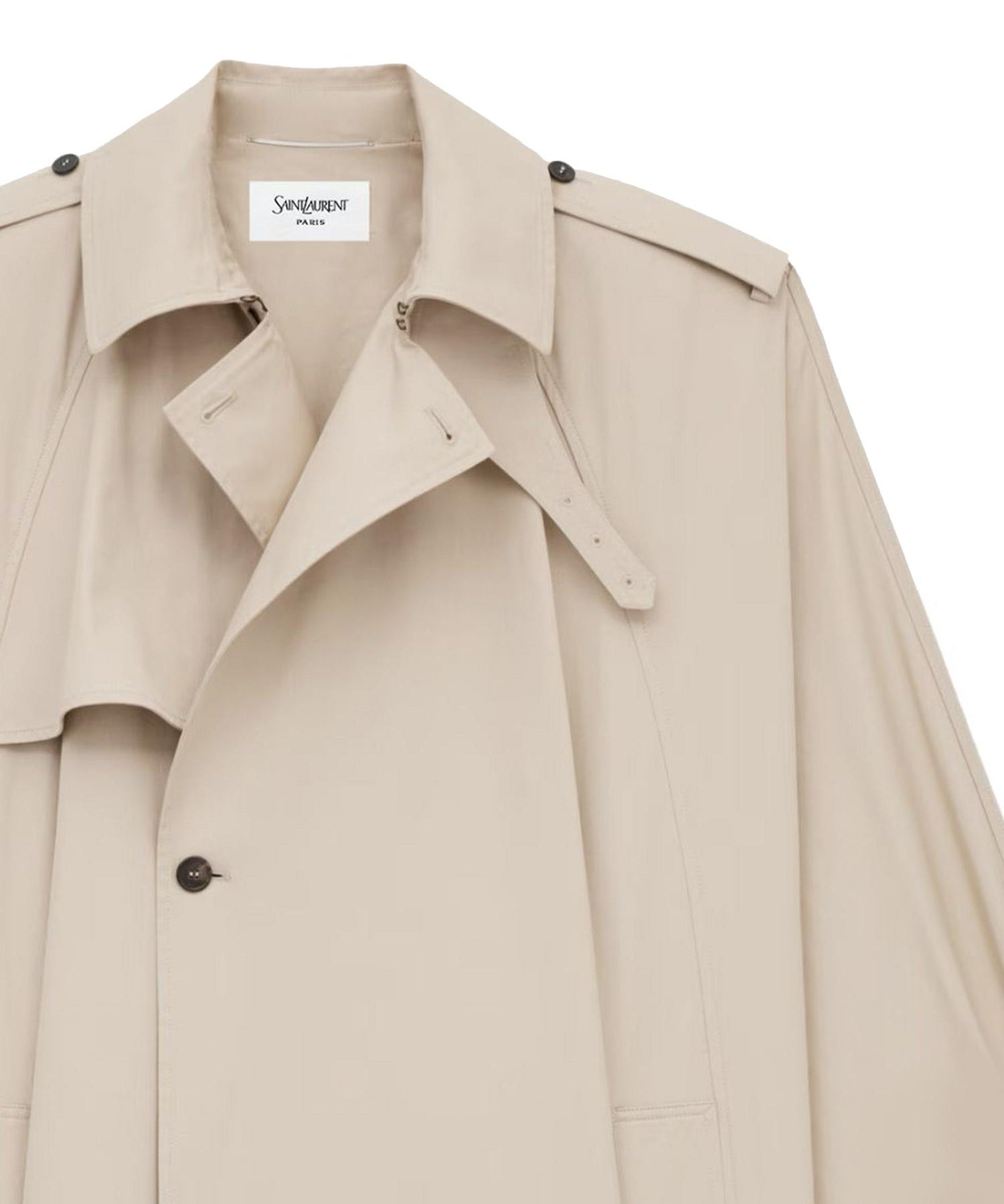 Mantella-trench in twill di cotone 848929 Y3A999610 SAINT LAURENT 