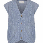 Gilet in cotone<BR/> B9D0038 86M AMARANTO 