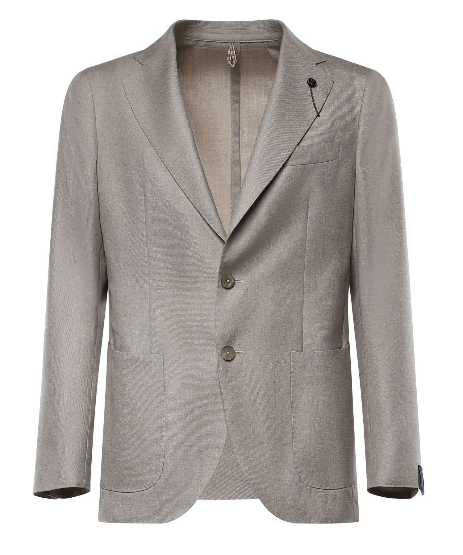 Blazer monopetto in misto lana 4153F 10P SANTANIELLO 