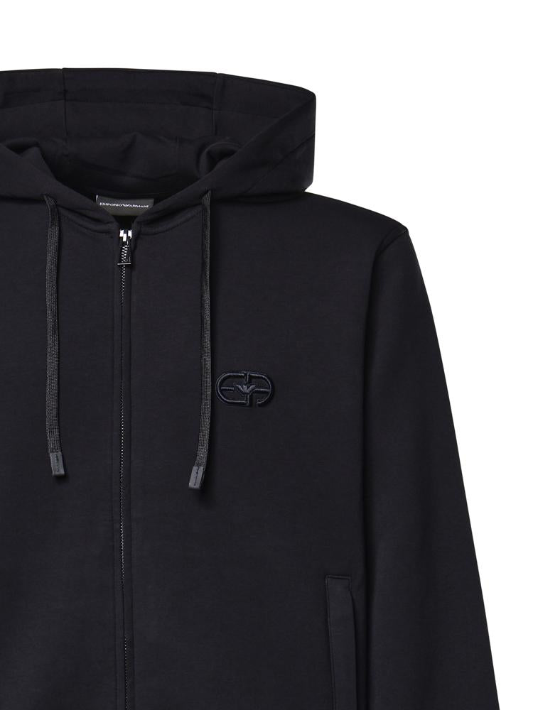 Felpa con zip in misto cotone AF10013 EM004538UB118 EMPORIO ARMANI 