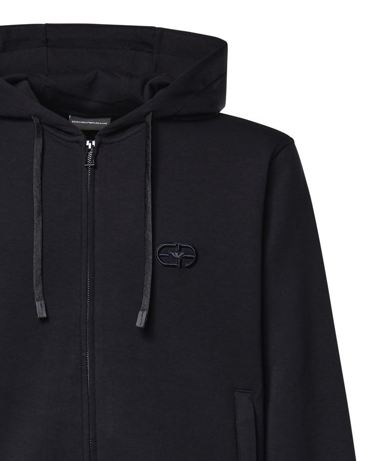 Felpa con zip in misto cotone AF10013 EM004538UB118 EMPORIO ARMANI 